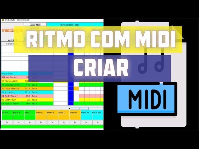 DA PRA TRANSFORMAR MIDI EM RITMO PARTE 2 COM MIDI2STYLE