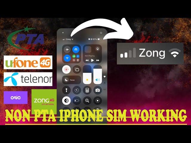 Sim working in Non PTA phone | Iphone sim working | Zong | Telenor | Ufone | Onic