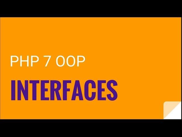 PHP 7 OOP: Interfaces | OOP PHP 7 Tutorial No. 9