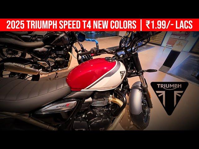 2025 Triumph Speed T4 New Colors Walkaround Review | ₹1.99/- lacs ex showroom