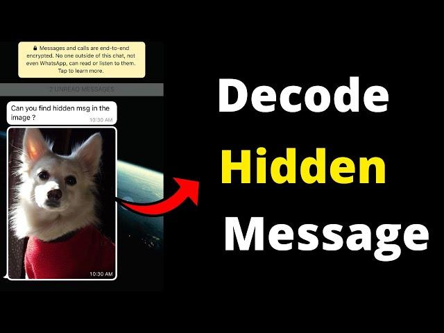 How to decode | Steganography