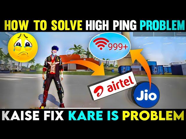 How To Solve High Ping Problem In Free Fire Max | Free Fire High Ping Problem | Free Fire Ping Probl