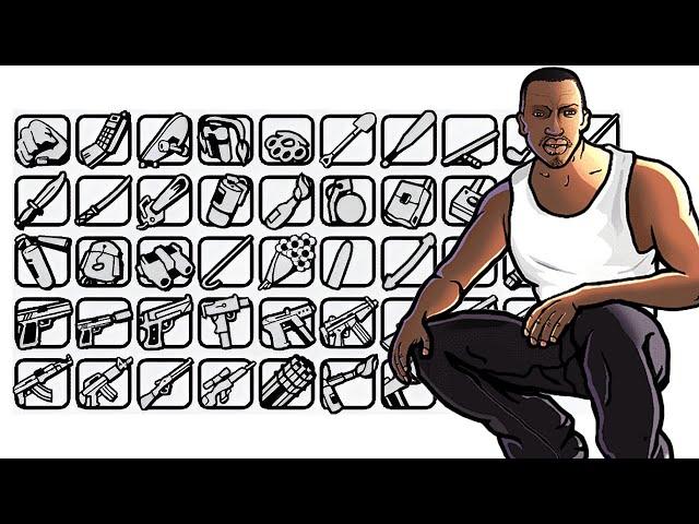 ¿Dónde encontrar TODAS LAS ARMAS DE GTA SAN ANDREAS?