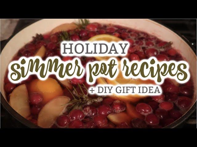 COZY HOLIDAY SIMMER POT RECIPES + DIY CHRISTMAS GIFT IDEA 2022