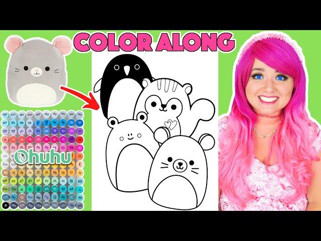 Color Squishmallows Animals With Me | COLOR ALONG WITH KIMMI