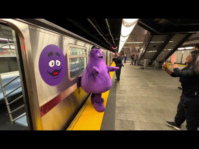 Grimace Rides the 7 Train