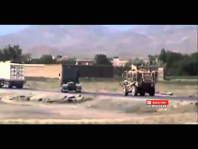 Подрыв на фугасе MRAP. Afghanistan War 2015