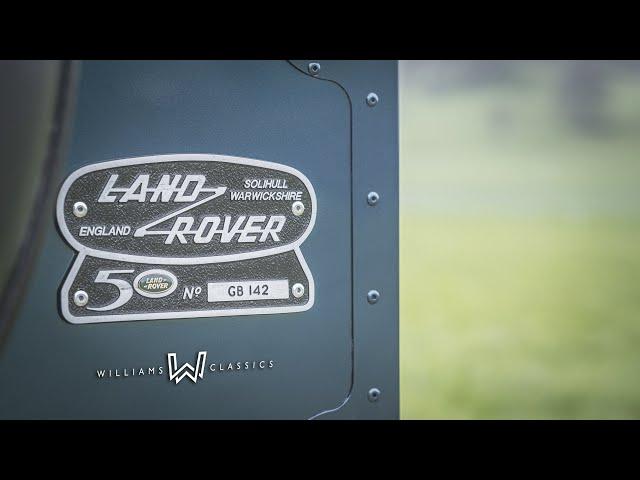 Land Rover Defender 90 50th Anniversary V8 Restoration | Williams Classics