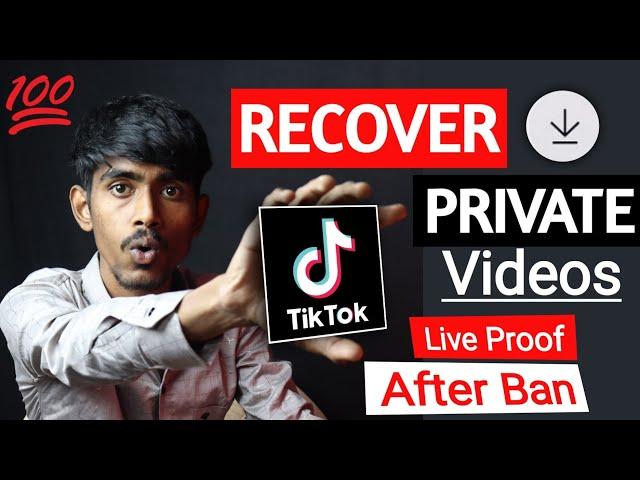 How to RECOVER Private TikTok Videos After Banned | DOWNLOAD Private tiktok videos after ban 2024