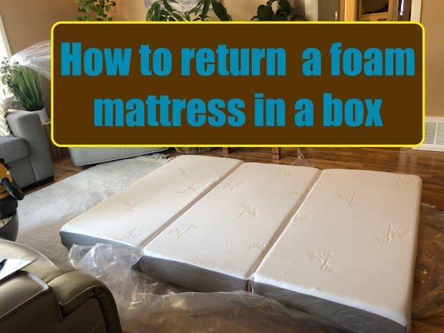 How to Return a Foam Mattress in a Box