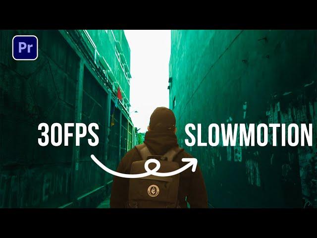 Smooth Slow Motion Tutorial from 30fps footage | Premiere Pro Tutorial