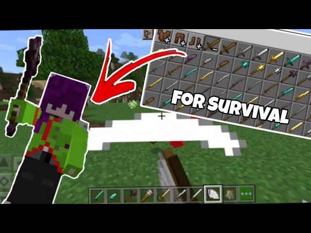 True Weapons Addon - More Special Weapons For Survival! Minecraft bedrock (MCPE)