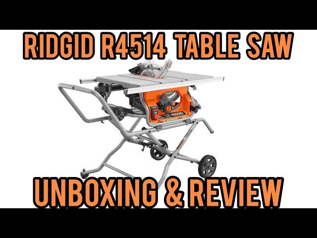 NEW Ridgid R4514 10” portable table saw UNBOXING, setup, & review