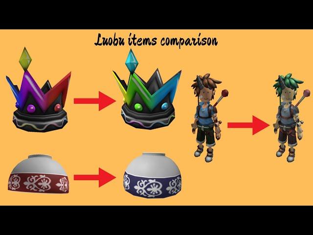 Roblox Luobu items comparisons