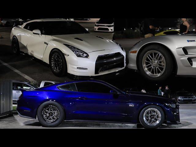 1000+ HP GTR, C6ZR1 & TWIN TURBO 5.0 BATTLE IT OUT