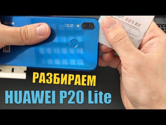 Как снять заднюю крышку и разобрать HUAWEI P20 LITE. Mobline