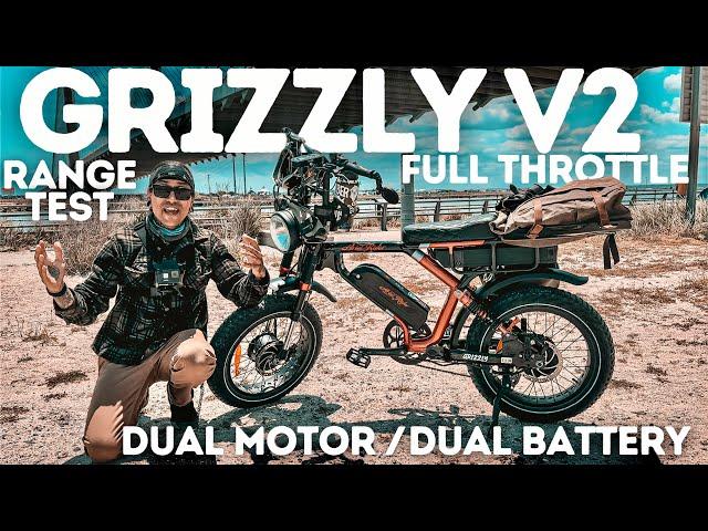 ARIEL RIDER GRIZZLY FULL THROTTLE Dual Motor Dual Battery RANGE TEST: How Far Can YOU Go?!