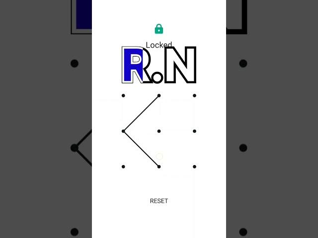 R.N ka pattern Lock ️️