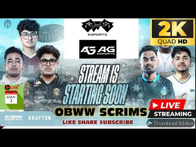 AG Esports Persent Scrims "DAY-1"3 Matches 2K prize Pool Weekly Consert "watch live