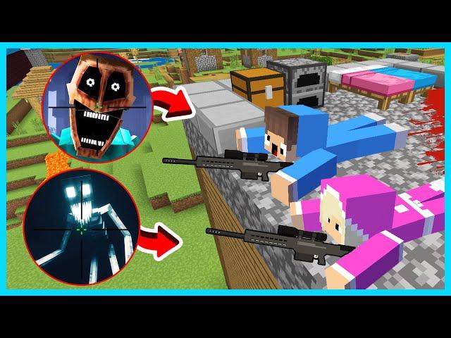 MIPAN & ZUZUZU JADI SNIPER RAHASIA UNTUK MELAWAN DWELLERS DAN MIMICER DI MINECRAFT SURVIVAL!