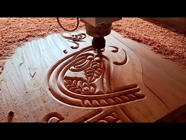 Невероятная обработка древесины на ЧПУ станке. Качественная фреза