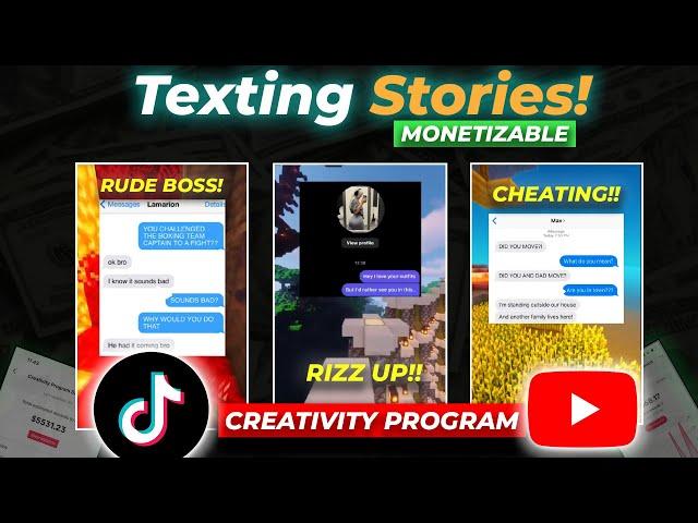 How to Make Chat Story Video for TikTok Creativity Program & Youtube | Viral Niche(here is how)