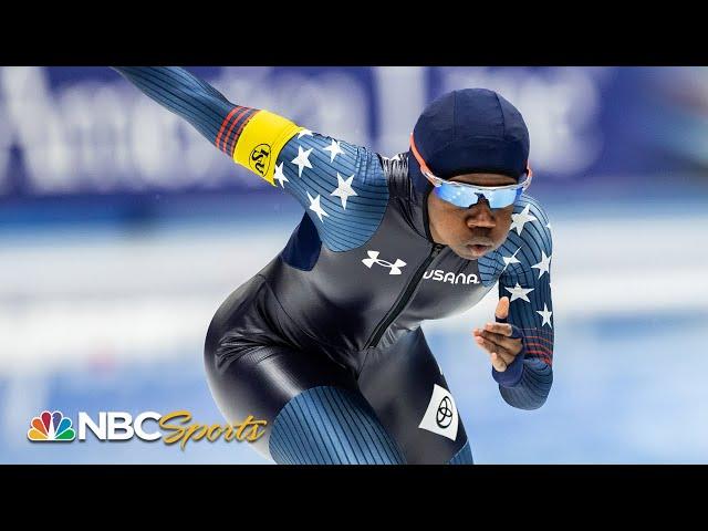 Team USA's Erin Jackson steamrolls 500m for 3rd World Cup gold and #1 world ranking | NBC Sports