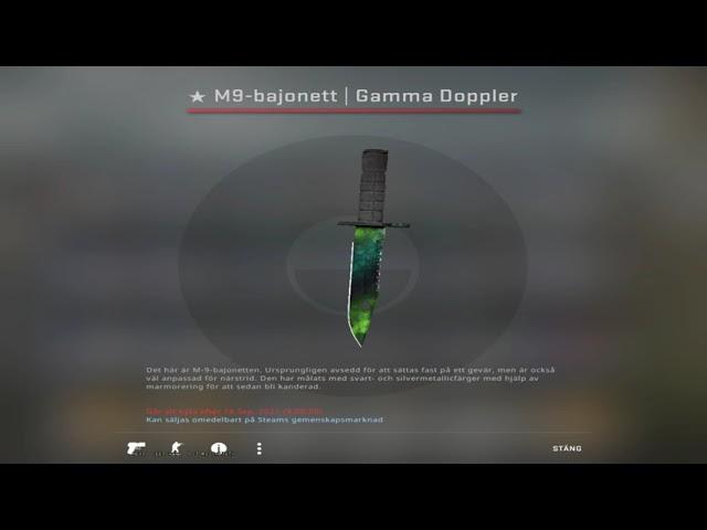 CSGO M9-Bayonet Gamma Doppler Phase 4 Unboxing (sold a knife to unbox 2 knifes)