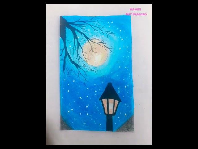 easy Night drawing||  || step by step ||  || satisfying||  || #made by N.b #art # shorts