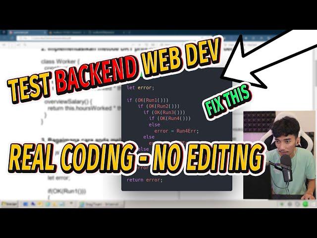 Ngerjain SOAL BACKEND TEST CODING Interview Kerja Programmer 2022