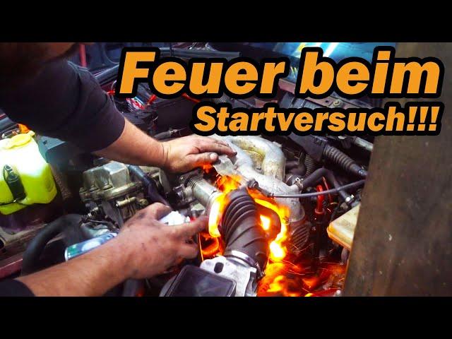 Feuer nach Motorstart  versuch!!! E36 Zylinderkopfdichtung WECHSEL = Motorschaden?  #MRDOIT