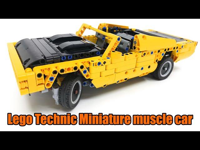 [TC18] Lego Technic Miniature muscle car with suspension and 4 speed gearbox