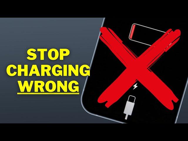 Are YOU charging your iPhone correctly?