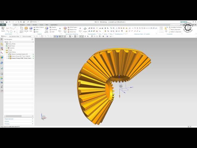 Siemens PLM NX GC Toolkit - Bevel Gear Modeling