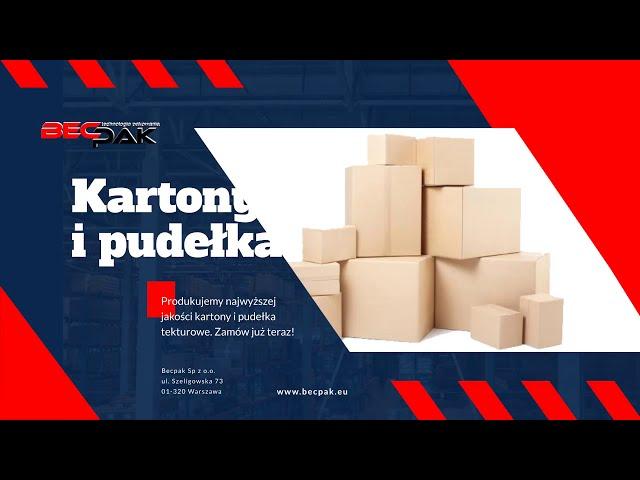 Kartony i pudełka kartonowe - producent - Becpak Sp. z o.o.