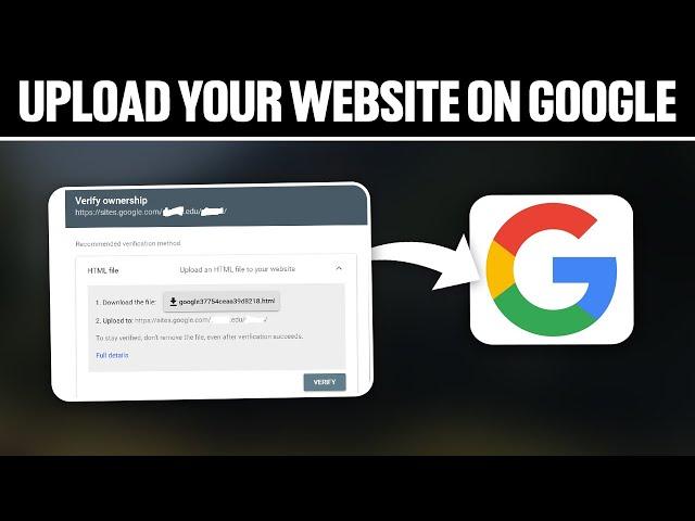 How To Upload Your Website On Google For Free 2024! (Full Tutorial)