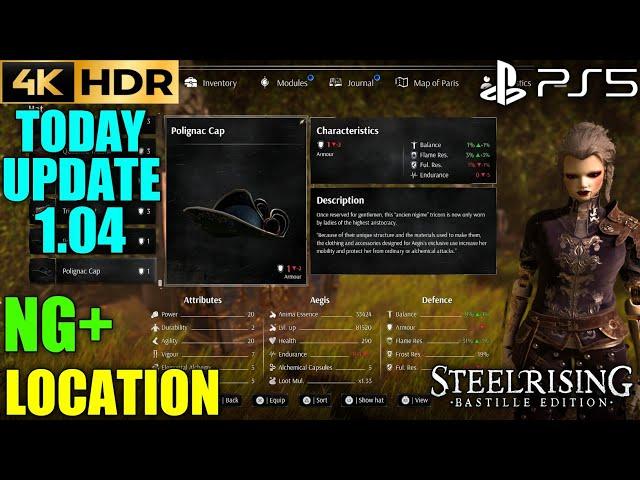 STEELRISING Update 1.04 Patch PS5 | Steelrising Polignac Cap | Steelrising Update | Steel Rising PS5