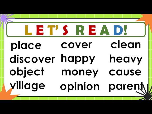 LEARN HOW TO READ WORDS | NEW SIGHT WORDS FOR GRADE 5 | KIDS READING PRACTICE