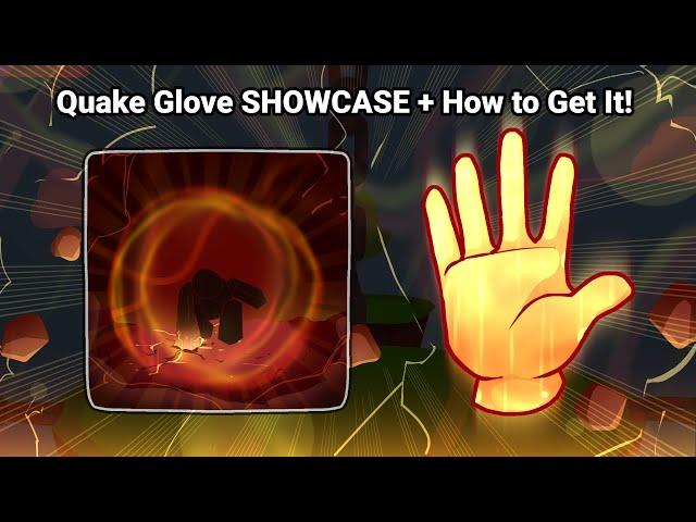 NEW Quake Glove SHOWCASE + How To Get "Blasting Off Again" BADGE - Roblox Slap Battles