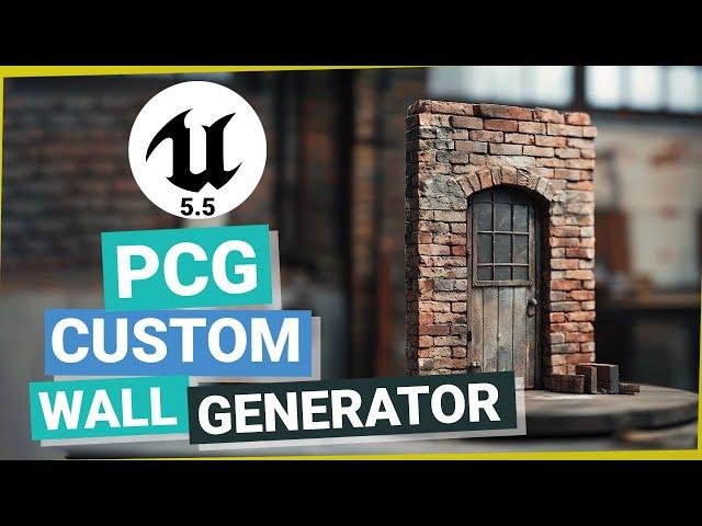 PCG + Geometry Script in UE 5.5 - Wall Generator Tutorial