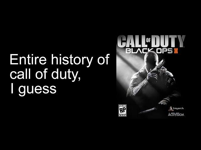 The ENTIRE History of Call of Duty, I guess