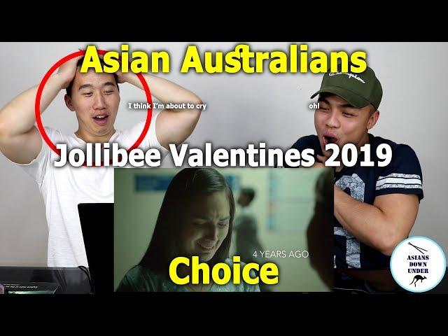 Jollibee Valentine Series 2019: Choice | Reaction - Australian Asians (The Boys)