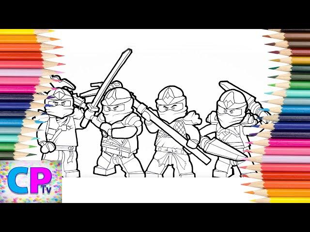 Lego Ninjago Coloring Pages, Coloring Pages Tv, Ninjago Ready for Action