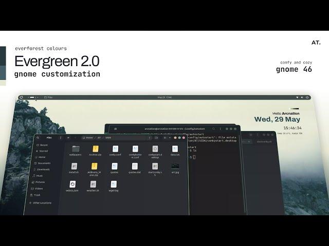 GNOME Customization with Everforest 2.0 (NEW!)