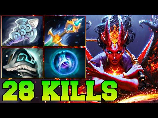 28 Kills QOP Dota 2 Mid - Best Queen Of Pain Dota 2 Pro Gameplay Guide Build 7.37