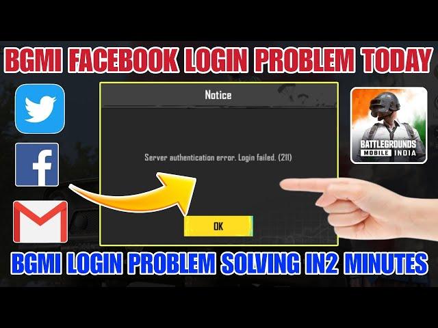 server authentication error. login failed. (211) bgmi problem|how to fix server authentication error