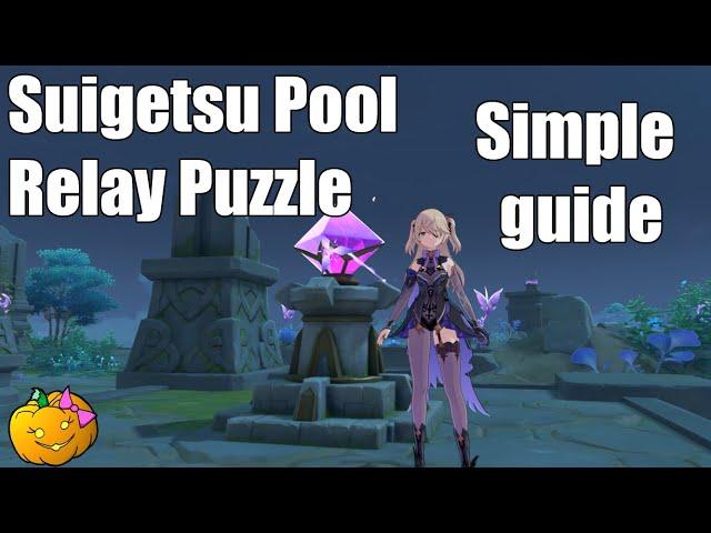 Suigetsu Pool relay puzzle guide - Genshin Impact Inazuma 2.1