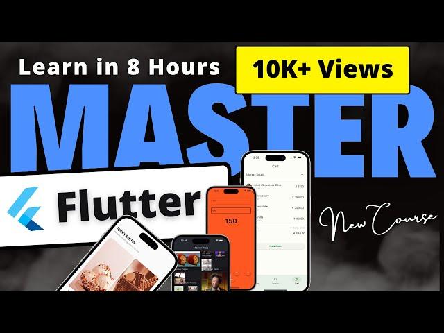 Master Flutter in 8 Hours 2.0 | Full New Course 2023 | Hindi