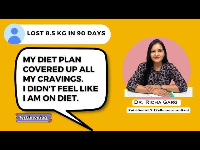 Weight loss Transformation | Mr. Ayush Gupta lost 8.5 kg | Stopped blood pressure medicine