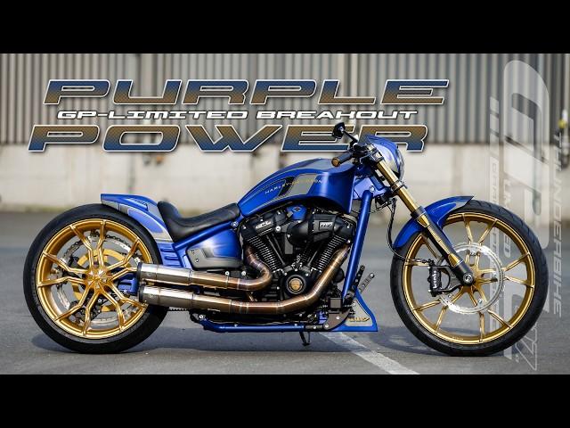 Thunderbike Purple Power - customized Harley Davidson Breakout